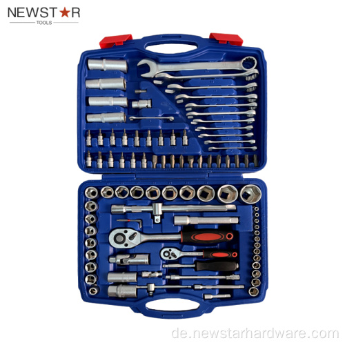 94pcs Hand Tool Kits Reparaturwerkzeuge Sockelschlüssel